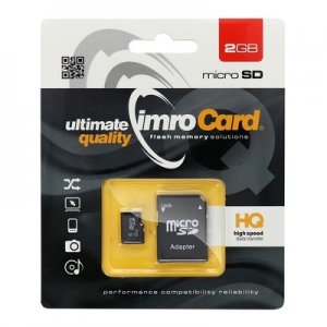 Pamäťová karta Micro SD IMRO 2GB Class 4 s adaptérom Blister