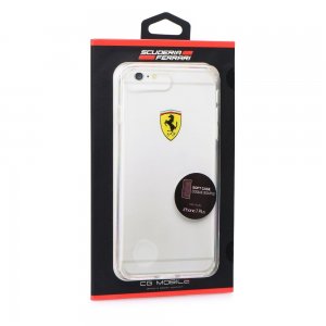 Pouzdro Ferrari iPhone 7 PLUS, 8 PLUS (5,5) Hardcase FEHCP7LTR1 transparentní
