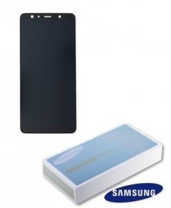 Dotykový panel Samsung A750 Galaxy A7 (2018) + LCD čierny Servisný balík - originálny