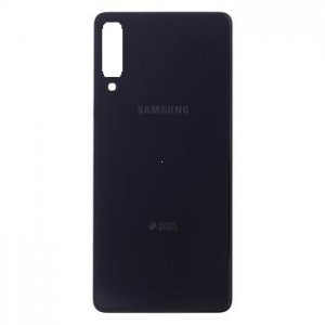 Samsung A750 Galaxy A7 (2018) kryt batérie + lepidlo + sklo fotoaparátu čierne