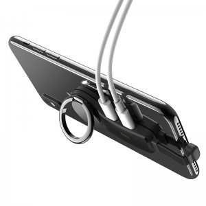 HOCO LS22 Adaptér iPhone 2 x lightning + držiak RING