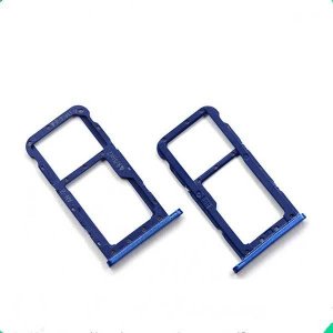 Držiak SIM karty (zásuvka) Huawei P20 LITE modrý
