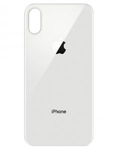 Kryt batérie iPhone XS strieborný/biely