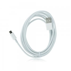 Datový kabel Micro USB, barva bílá, 2 metry