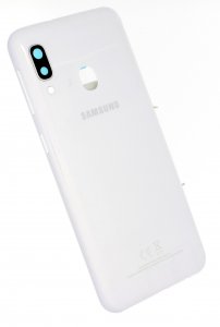 Samsung A202 Galaxy A20e kryt baterie + sklíčko kamery white