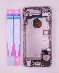 Kryt batérie + stredový iPhone 6S 4,7 originálna farba sivá - OBSAHUJE