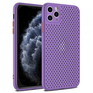 Puzdro Breath Case iPhone 12, 12 Pro (6,1), farba fialová