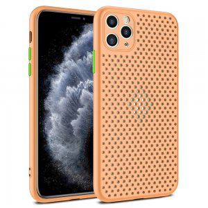 Pouzdro Breath Case iPhone 12 Pro Max (6,7), barva oranžová