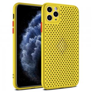 Pouzdro Breath Case iPhone 12 Pro Max (6,7), barva žlutá