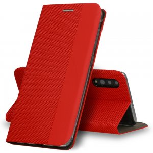 Pouzdro Sensitive Book iPhone 12 Pro Max (6,7), barva červená