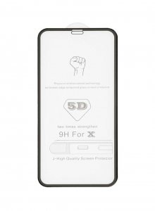 Tvrdené sklo 5D FULL GLUE Samsung A805 Galaxy A80 čierne - BULK