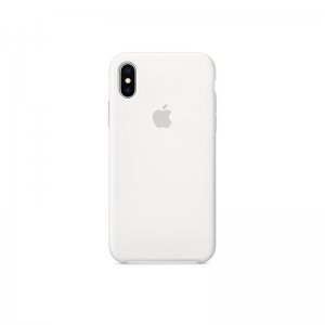 Silicone Case iPhone X, XS white (blistr)