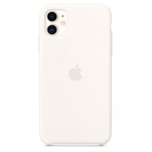 Silikónové puzdro iPhone 11 biele (blister)