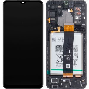 Dotykový panel Samsung A326 Galaxy A32 5G + LCD + rámček čierny (ver. CDOT) Servisný balík - originálny