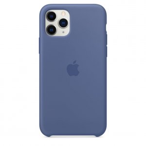 Silikónové puzdro iPhone 11 PRO Linen Blue (blister)