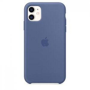 Silikónové puzdro iPhone 11 linen blue (blister)