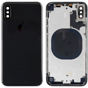 Kryt batérie + stredný iPhone XS originálnej farby sivý