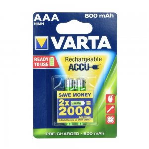Baterie nabíjecí VARTA R3 800mAh (AAA) 2pcs
