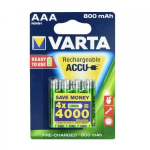 Baterie nabíjecí VARTA R3 800mAh (AAA) 4pcs