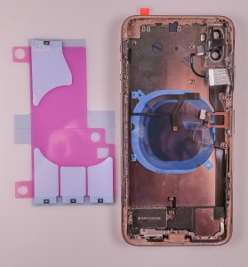 Kryt batérie + stredový kryt iPhone XS MAX originálnej zlatej farby - OBSAHUJE