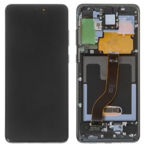 Dotykový panel Samsung G985 Galaxy S20 Plus + LCD čierny Servisný balík - originálny