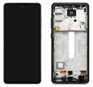 Dotykový panel Samsung A526, A525 Galaxy A52 5G, A52 + LCD čierny Servisný balík - originálny