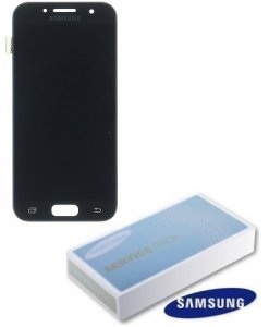 Dotykový panel Samsung A320 Galaxy A3 (2017) + LCD čierny Servisný balík - originálny
