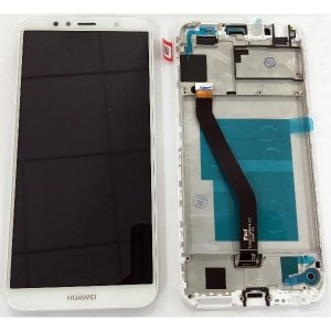 Dotyková deska Huawei Y6 (2018), Y6 PRIME (2018), HONOR 7A + LCD s rámečkem bílá
