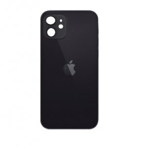 Kryt batérie iPhone 12 mini farba čierna - väčší otvor