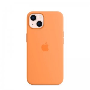 Silikónové puzdro iPhone 13 Marigold (blister) - MagSafe
