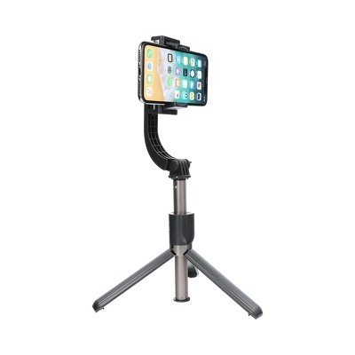 Selfie držák L08 se stabilizátorem a stativem, barva černá