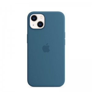 Silikónové puzdro iPhone 13 mini Blue Jay (blister) - MagSafe