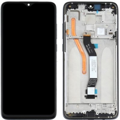 Dotyková deska Xiaomi Redmi NOTE 8 PRO + LCD s rámečkem černá (verze 1x SIM otvor)