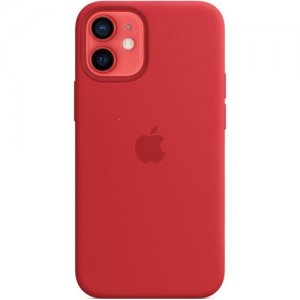 Silikónové puzdro iPhone 12, 12 PRO červené (blister) - MagSafe
