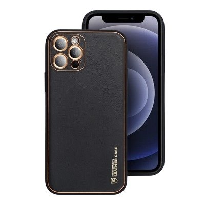 Pouzdro Leather Back Case iPhone 13 Mini (5,4), barva černá