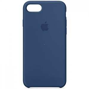 Silikónové puzdro iPhone 7, 8, SE (2020) modré kobaltové (blister)