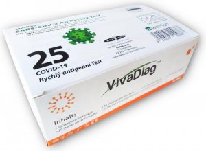 VivaChek Biotech (Hangzhou) Co., Ltd. VivaDiag Sars-Co-V-2 Ag Antigenní test z nosu 1200 ks (37,50 Kč/ks)