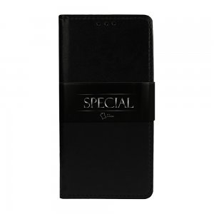 Pouzdro Book Leather Special Samsung A025G Galaxy A02s, barva černá