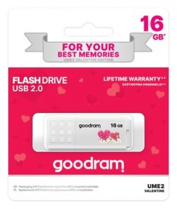 USB Flash Disk (PenDrive) GOODRAM UME2, 16GB USB 2.0 Valentine