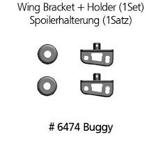 DF models Držák zadních spojlerů pro buggy, truggy