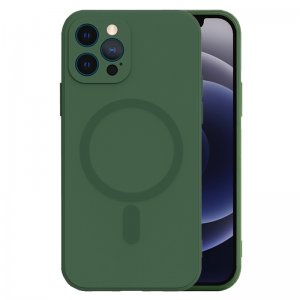 MagSilikónové puzdro iPhone 13 (6,1´´) Dark Green