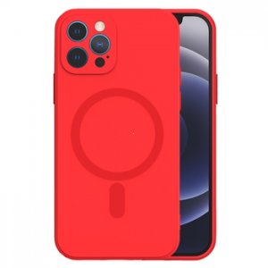 MagSilikónové puzdro iPhone 12 (6,1´´) Red