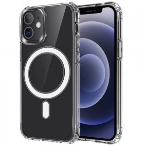 MagSilikónové puzdro iPhone 12 / 12 Pro (6,1´´) Transparentné
