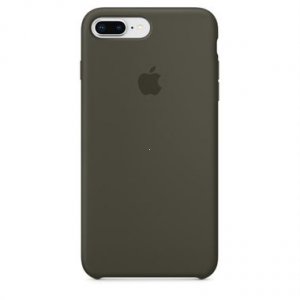 Silicone Case iPhone 7 PLUS, 8 PLUS dark olive (blistr)