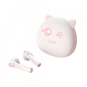 Bluetooth headset TWS Hi Cat, barva bílá