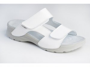 Dámske zdravotné papuče MEDISTYLE MIRKA white LM-T11