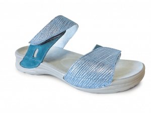 MEDISTYLE dámská zdravotní pantofel DANA modrý-perleť LD-T19/P