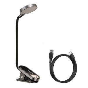 LED Lampička Baseus (DGRAD-0G) s klipem, barva černá