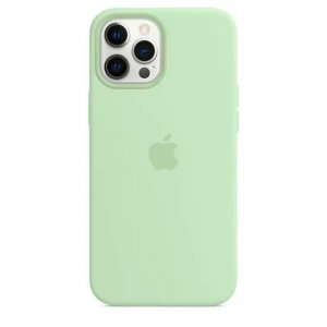 Silicone Case iPhone 12, 12 PRO pistachio (blistr) - MagSafe