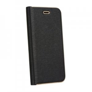 Puzdro LUNA Book iPhone 13 Pro (6,1"), čierne karbónové